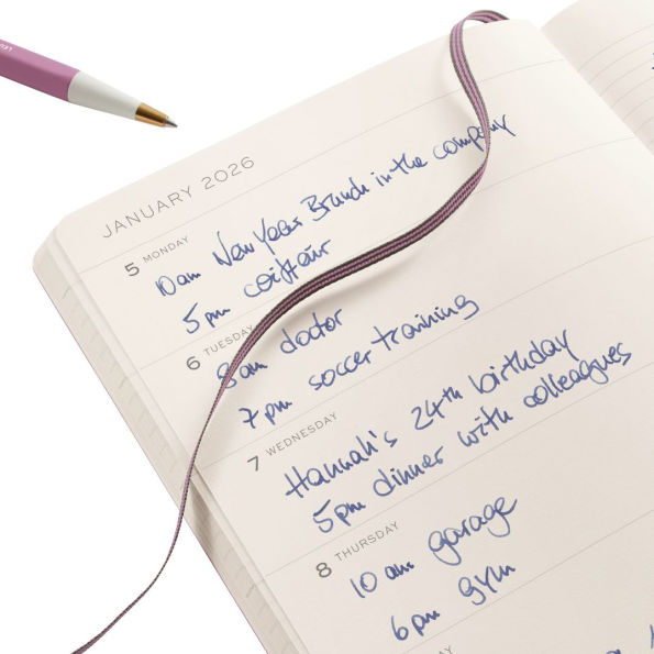 2025-2026 Weekly Planner & Notebook Medium (A5) 2026, 18 Months, Spring Leaf