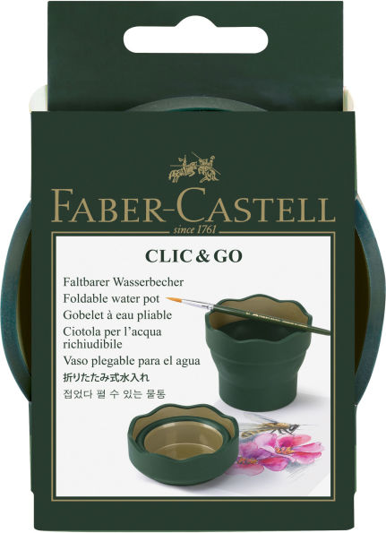 Faber Castell Clic & Go Water Cup, Green