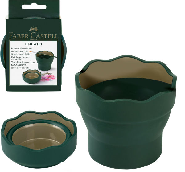 Faber Castell Clic & Go Water Cup, Green