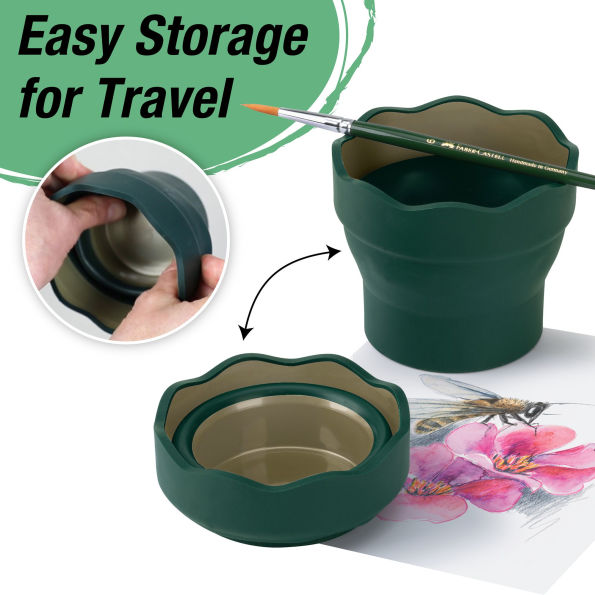 Faber Castell Clic & Go Water Cup, Green