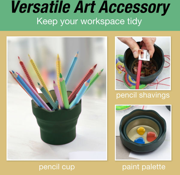 Faber Castell Clic & Go Water Cup, Green