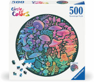 Title: Mushrooms 500 Piece Round Puzzle
