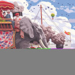 Alternative view 2 of Art & Soul: Around the World in 80 Days 750 Piece Large Format Puzzle