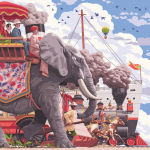 Alternative view 3 of Art & Soul: Around the World in 80 Days 750 Piece Large Format Puzzle