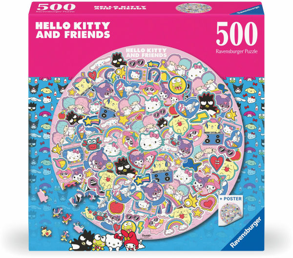 Hello Kitty 500 Piece Round Puzzle