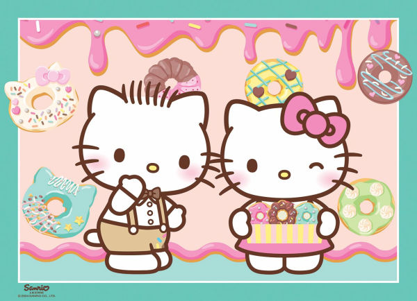 Hello Kitty 4 x 100 Piece Puzzles