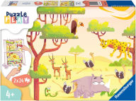 Title: 3D Puzzle & Play: Jungle Exploration 2 x 24 pc puzzle