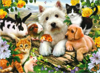 Alternative view 1 of Happy Animal Buddies - 300 piece puzzle