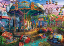 Alternative view 2 of Abandoned Places - Gloomy Carnival 1000 piece puzzle
