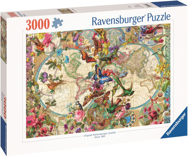 Flora & Fauna World Map 3000 pc Puzzle