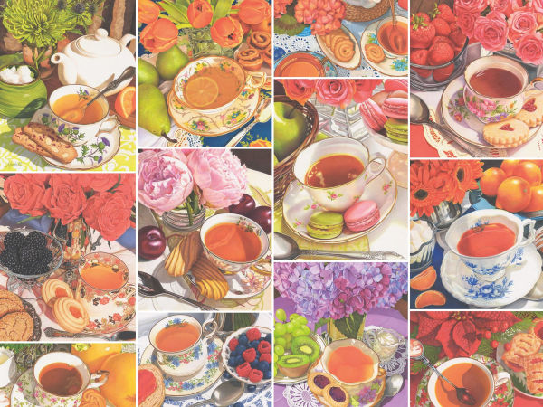 Teatime 750 Piece Large Format Puzzle