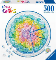 Title: Rainbow Cake 500 pc round puzzle
