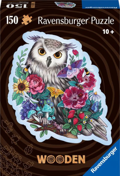 WOOD: Mysterious Owl 150 pc Shape Puzzle