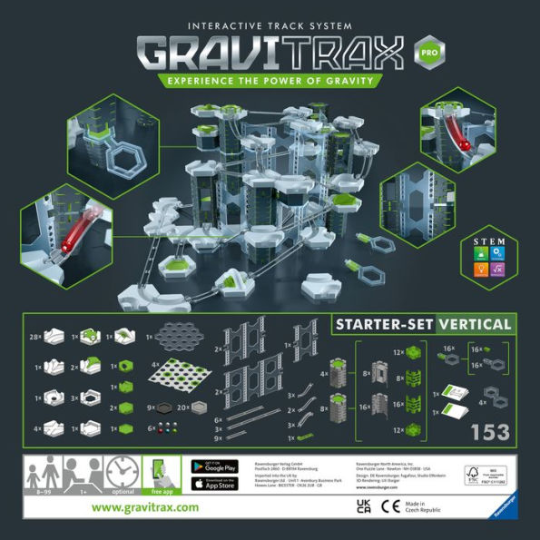 NEW Ravensburger GRAVITRAX PRO Extension VERTICAL 8-99 Gravi Trax Expansion  Set