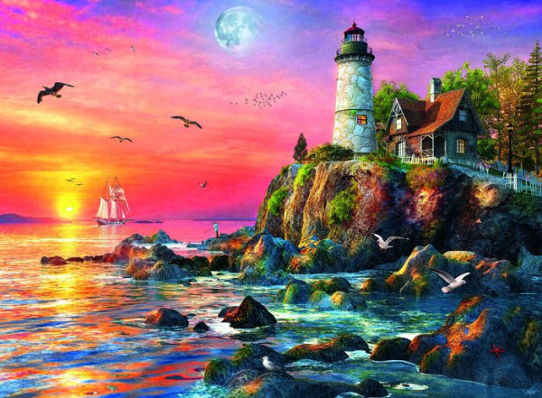 Lighthouse at Sunset 500 pc puzzle