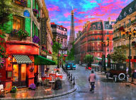 Title: Parisian Sunset 500 Piece Puzzle