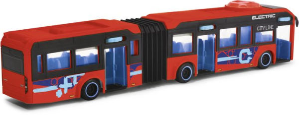 Volvo articulated bus with steering and opening doors