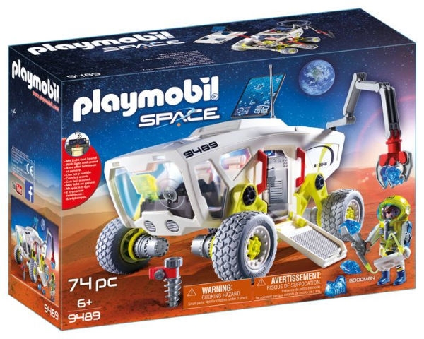 Playmobil space mars research vehicle with interchangeable attachments