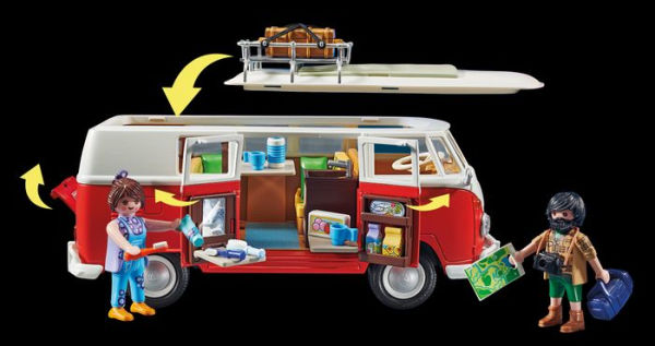 Vw Bus in Playmobil Toy Vintage Volkswagen Campervan in Limited