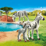 Alternative view 2 of PLAYMOBIL Zebras with Foal