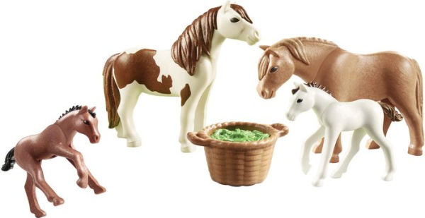 PLAYMOBIL Ponies with Foles