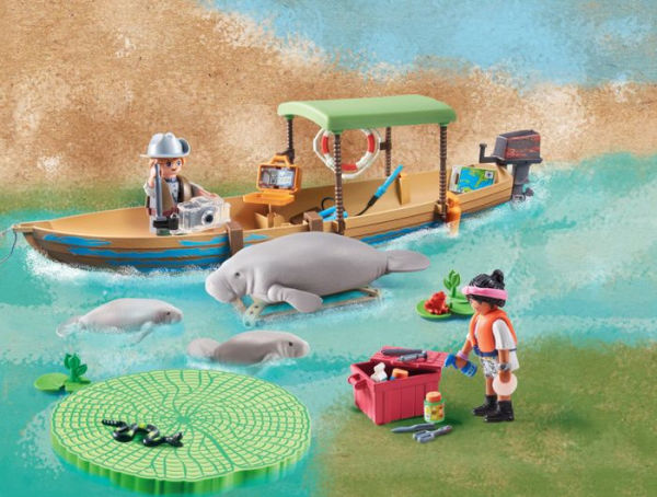 PLAYMOBIL Wiltopia Boat Trip to the Manatees