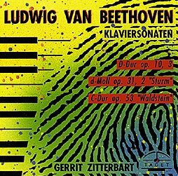 Ludwig van Beethoven: Klaviersonaten D-Dur Op. 10/3, d-Moll Op. 31/2 "Sturm", C-Dur Op. 53 "Waldstein"