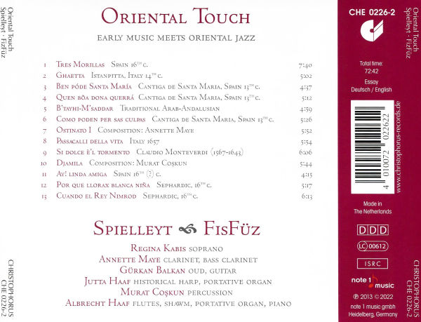 Oriental Touch: Early Music Meets Oriental Jazz