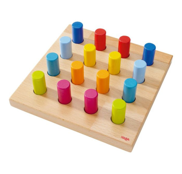 HABA Rainbow Whirls Pegging Game