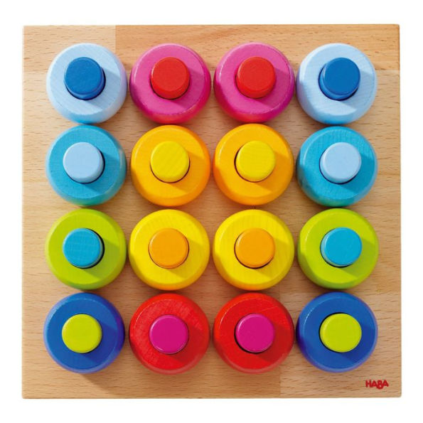 HABA Rainbow Whirls Pegging Game