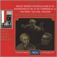 Mozart: Concerto for 2 pianos, KV 365; Concert Arias, KV 208 & 368; Symphony, KV 112