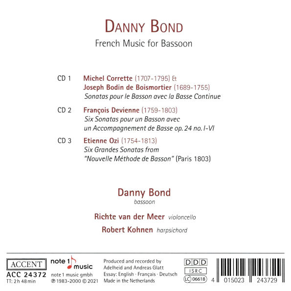 French Music for Bassoon: Corette, Boismortier, Devienne, Ozi