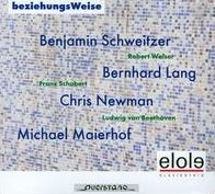 BeziehungsWeise: Benjamin Schweitzer, Bernhard Lang, Chris Newman, Michael Maierhof