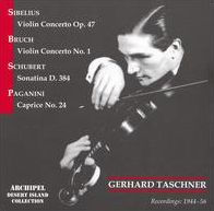 Gerhard Taschner plays Sibelius, Bruch, Schubert & Paganini