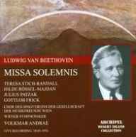 Title: Beethoven: Missa Solemnis, Artist: Volkmar Andreae