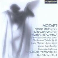 Mozart: Credo Mass; Missa Brevis; 2 Masonic Cantatas