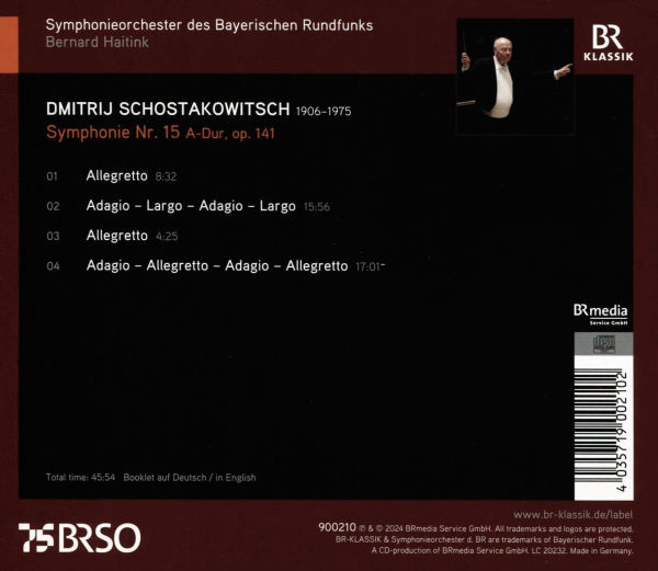 Schostakowitsch: Symponie Nr. 15