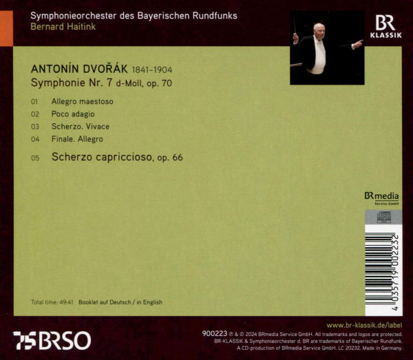 Dvorák: Symphony No. 7