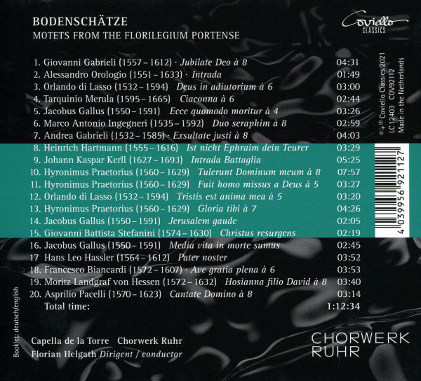 Bodensch¿¿tze: Motets from the Florilegium Portense