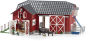 Large Red Barn with Animals & Accessories