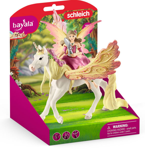 Schleich Fairy Feya with Pegasus Unicorn