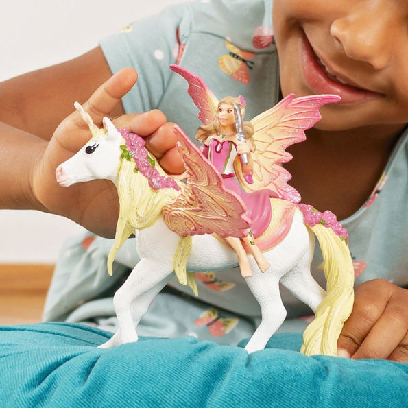 Schleich Fairy Feya with Pegasus Unicorn