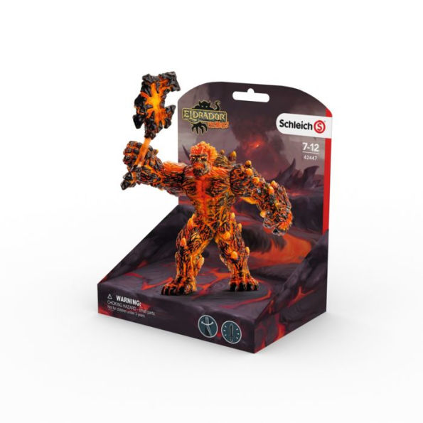 Lava golem with weapon