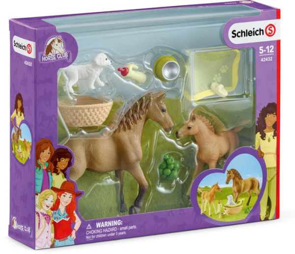 Schleich Horse Club Sarah's Baby Animal Care with Quarter Horse