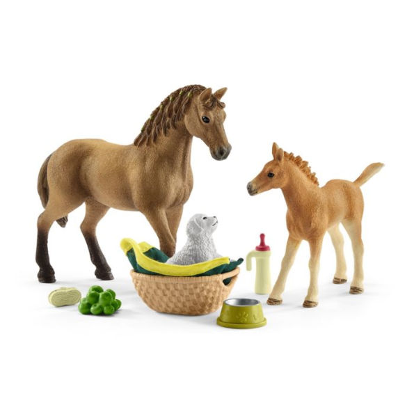 Schleich Horse Club Sarah's Baby Animal Care with Quarter Horse