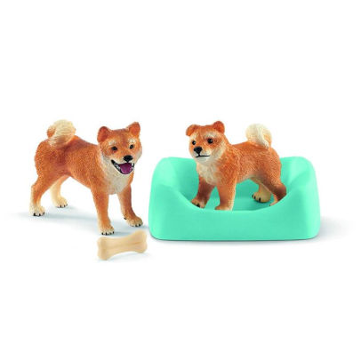 Schleich Shiba Inu Mother And Puppy