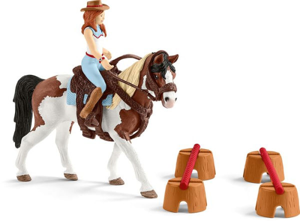 SCHLEICH - Figurine Kit d'équitation western d'Horse Club Hannah