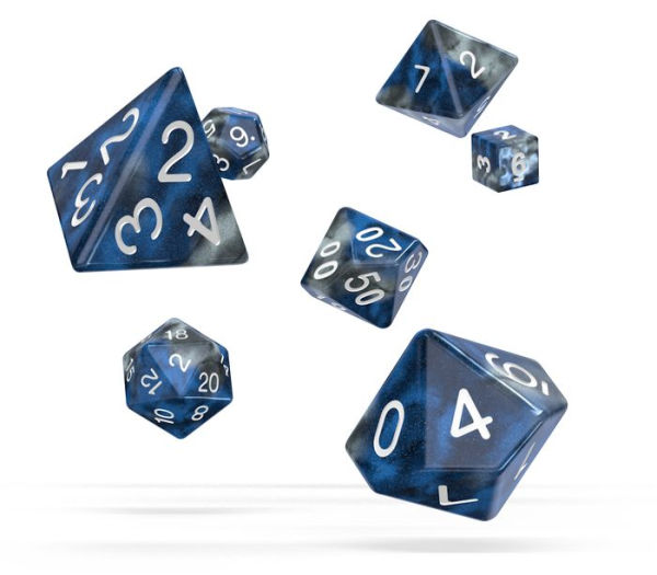 Oakie Doakie Dice RPG Set Gemidice - Liquid Steel