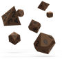 Alternative view 2 of Oakie Doakie Dice RPG Set Metal Dice - Brasstige