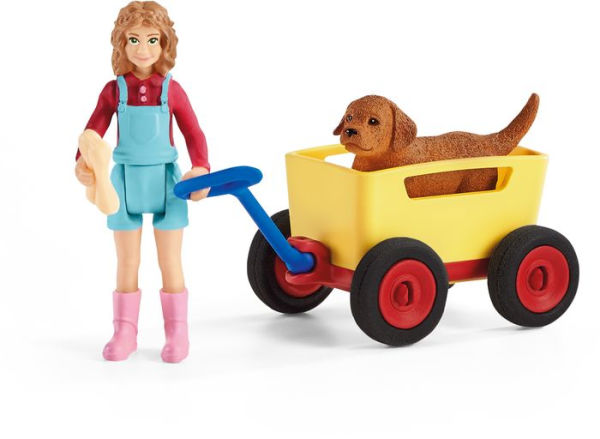 Schleich Farm World Puppy Wagon Ride